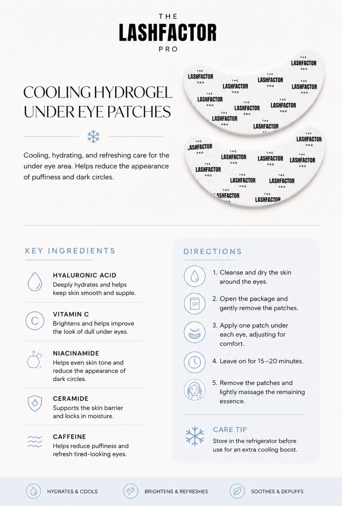 Cooling Hydrogel Under Eye Patches